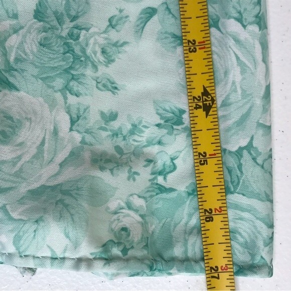 Vintage Pablo Collection Two Piece Skirt Jacket Top Mint Green Floral Women 12 - Picture 16 of 16